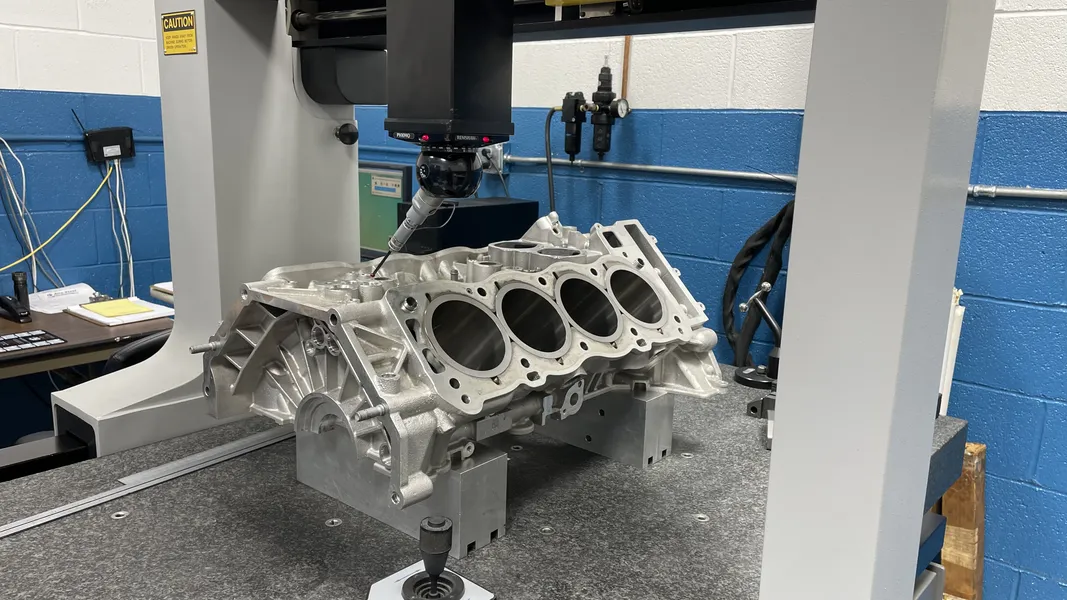 CMM of a McLaren M840T engine bores