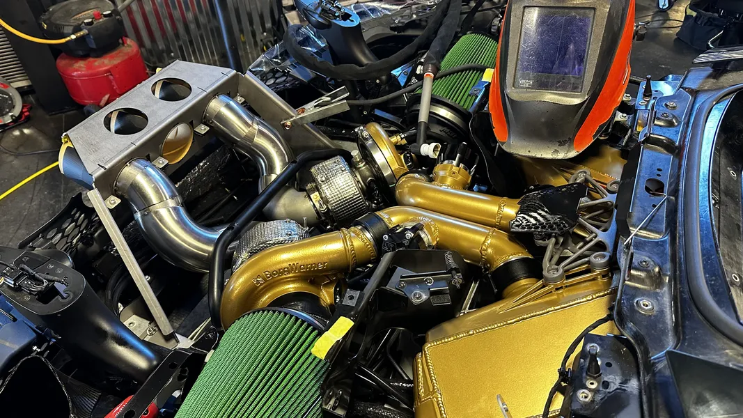 Turbo-back exhaust fixture and construction